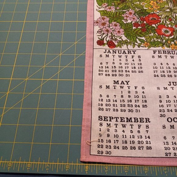 Vintage Fabric Calendars (2) - Picture 5 of 6